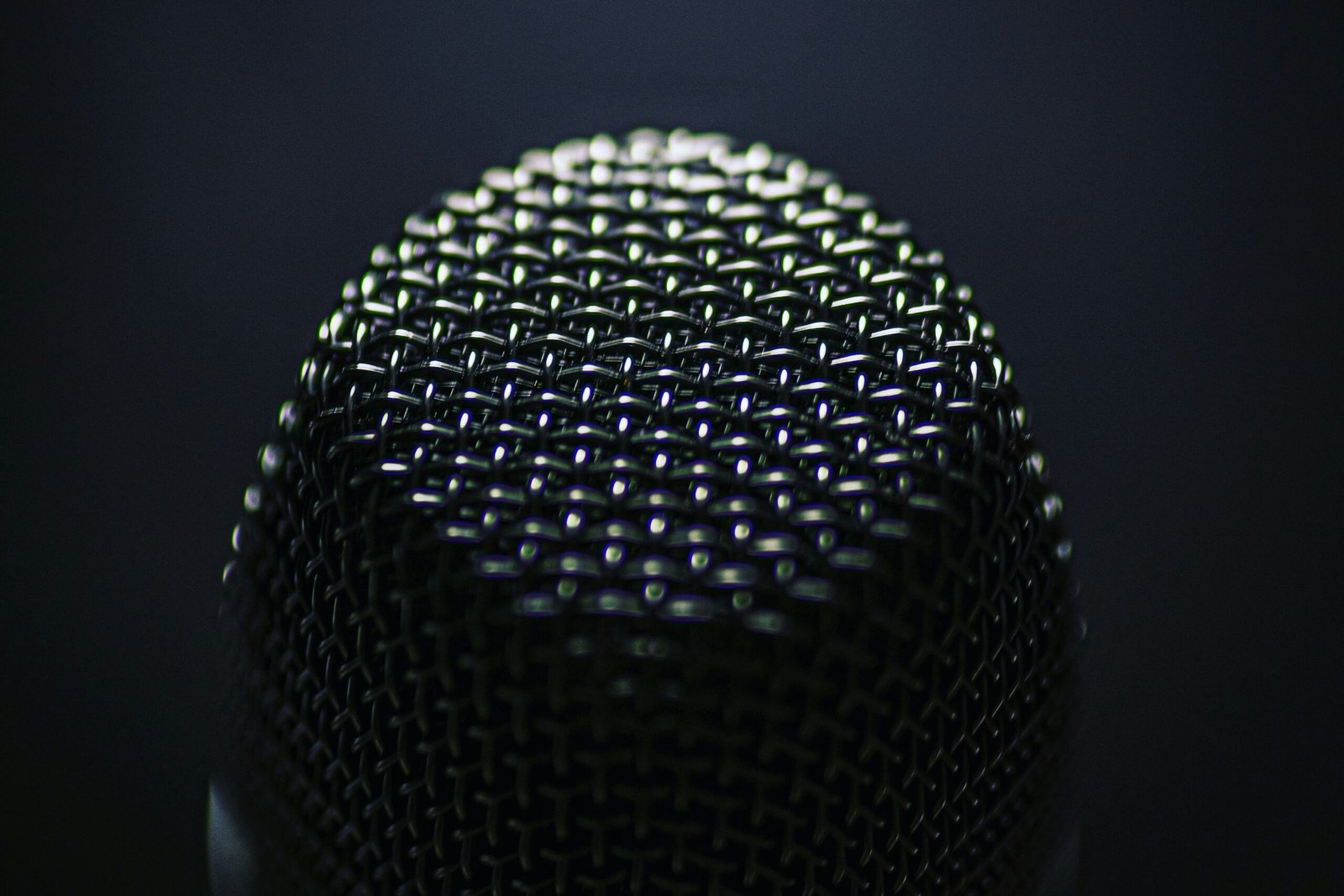 Micrófono de estudio para podcast